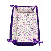 Reductor Personalizat Bebe Bed Nest cu paturica si pernuta antiplagiocefalie Deseda Violet - Fluturi gri-violet